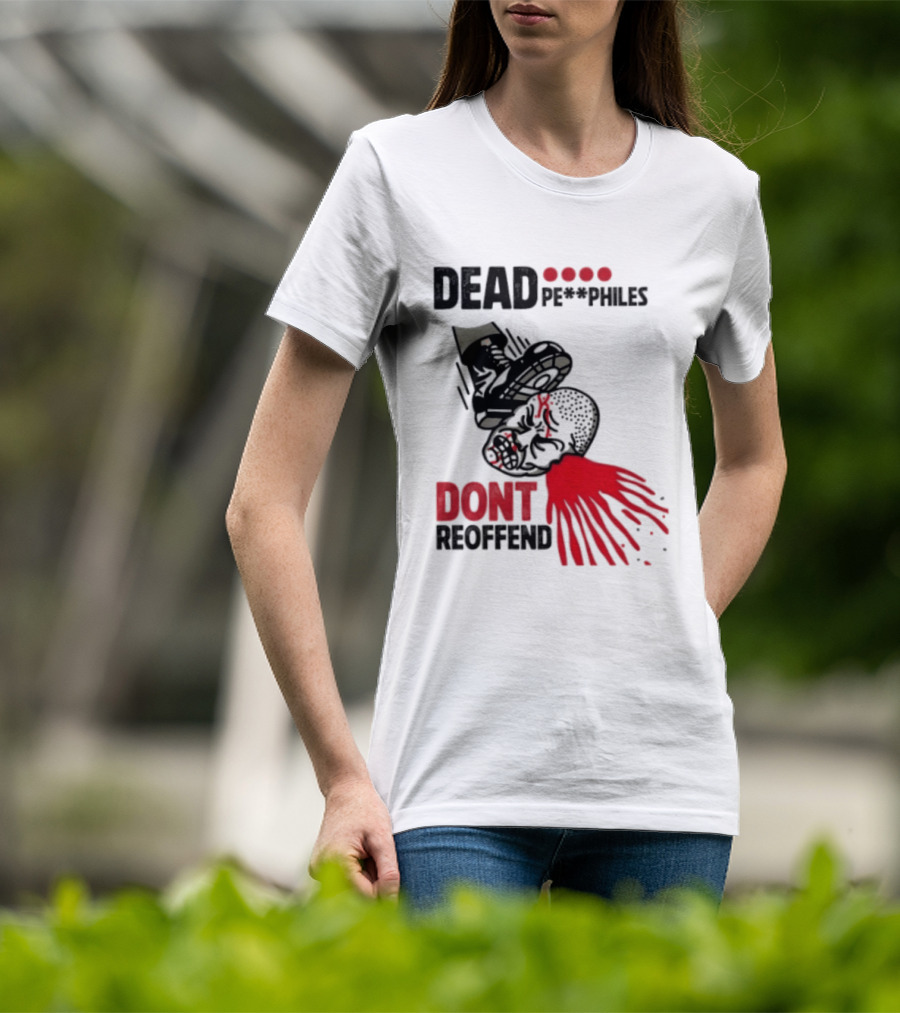 Dead Pedophiles Vigilante Justice Graphic Don't Reoffend T-Shirt