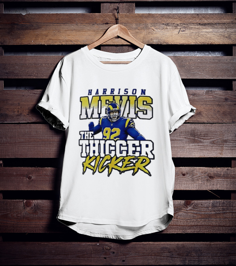 Harrison Mevis Los Angeles Rams The Thiccer Kicker T-Shirt