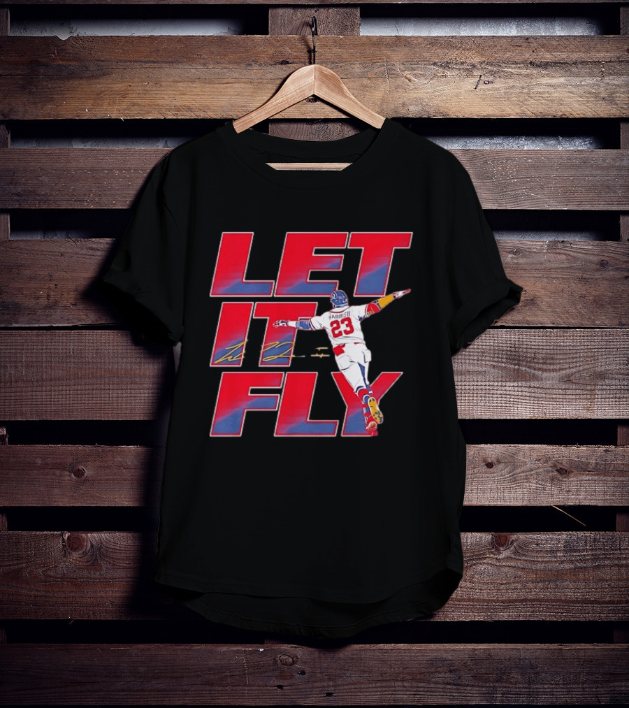 Let It Fly Michael Harris II 23 Atlanta Braves Baseball T-Shirt