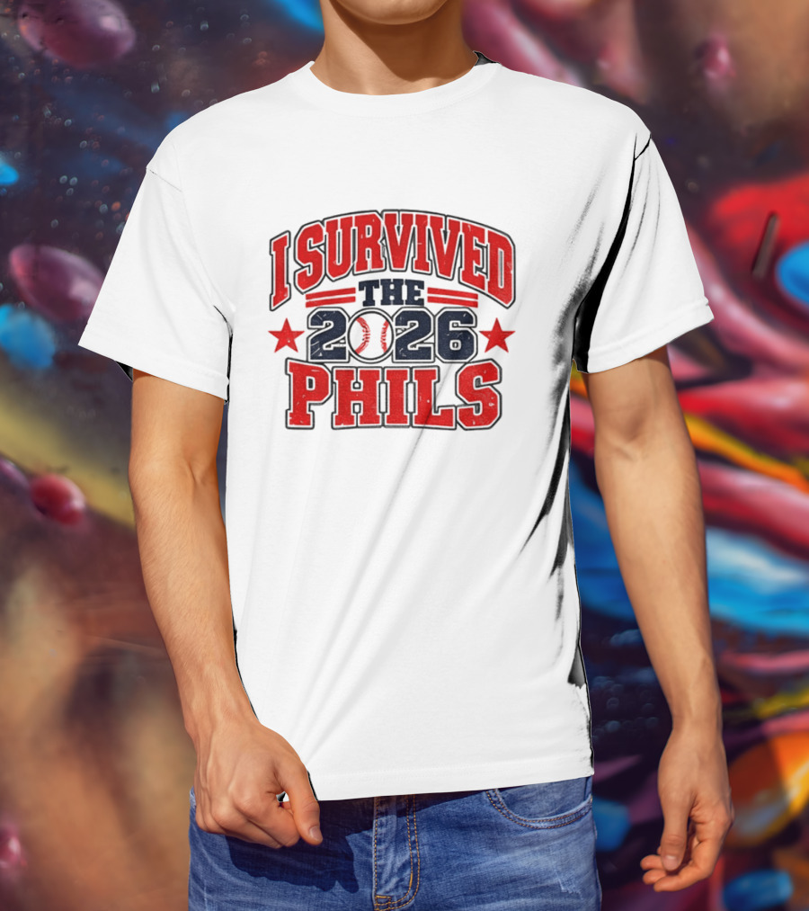 I Survived The 2026 Phils Phillies Baseball Event T-Shirt