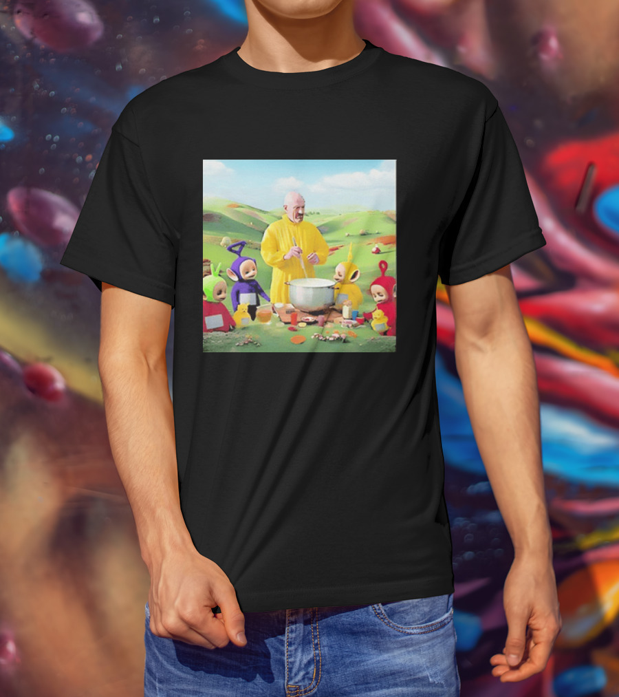 Breaking Bad Walter White Cooking With Teletubbies Scene T-Shirt