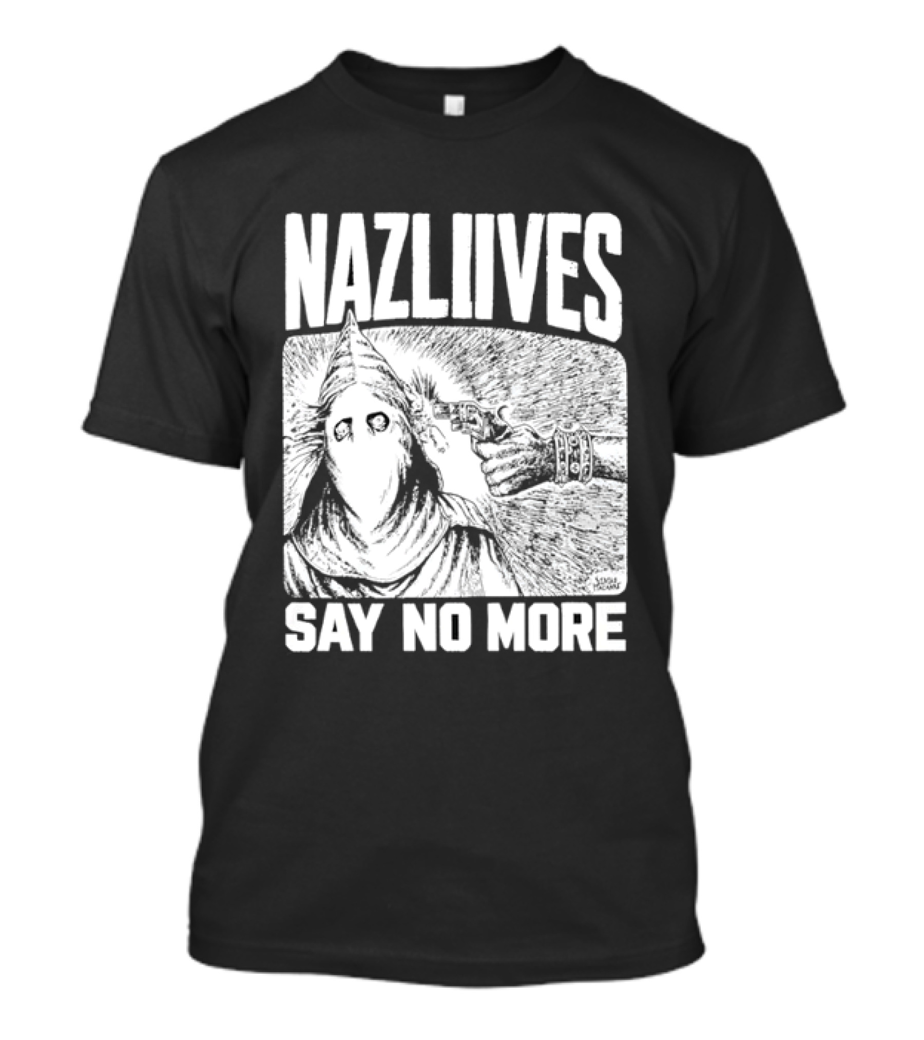 Nazliives Say No More Mysterious Eyeless Figure T-Shirt