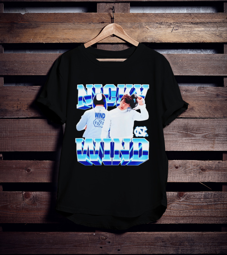 Nicky Wind North Carolina Fencing UNC Tar Heels T-Shirt
