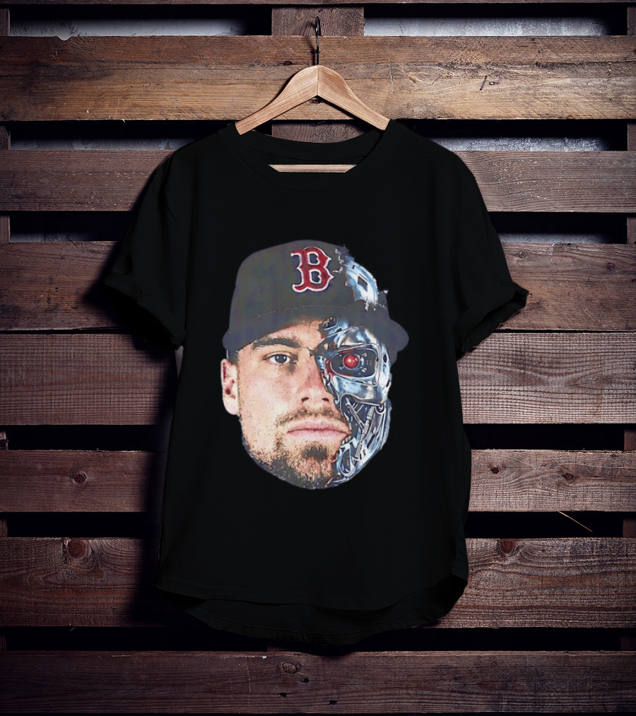 Caleb Durbin Boston Red Sox Cyborg Terminator Mashup T-Shirt
