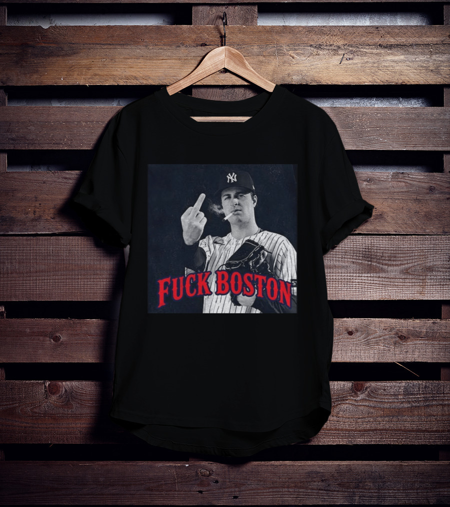 Cam Schlittler The Fuck Yankees Fuck Boston Meme Yankees Player Middle Finger Yankee Cap T-Shirt