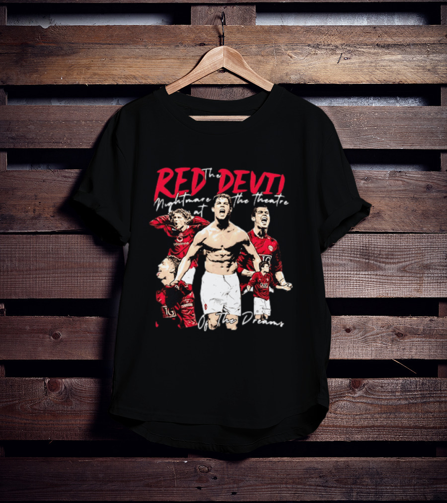 Red Devil Cristiano Ronaldo Manchester United Theatre Of Dreams T-Shirt