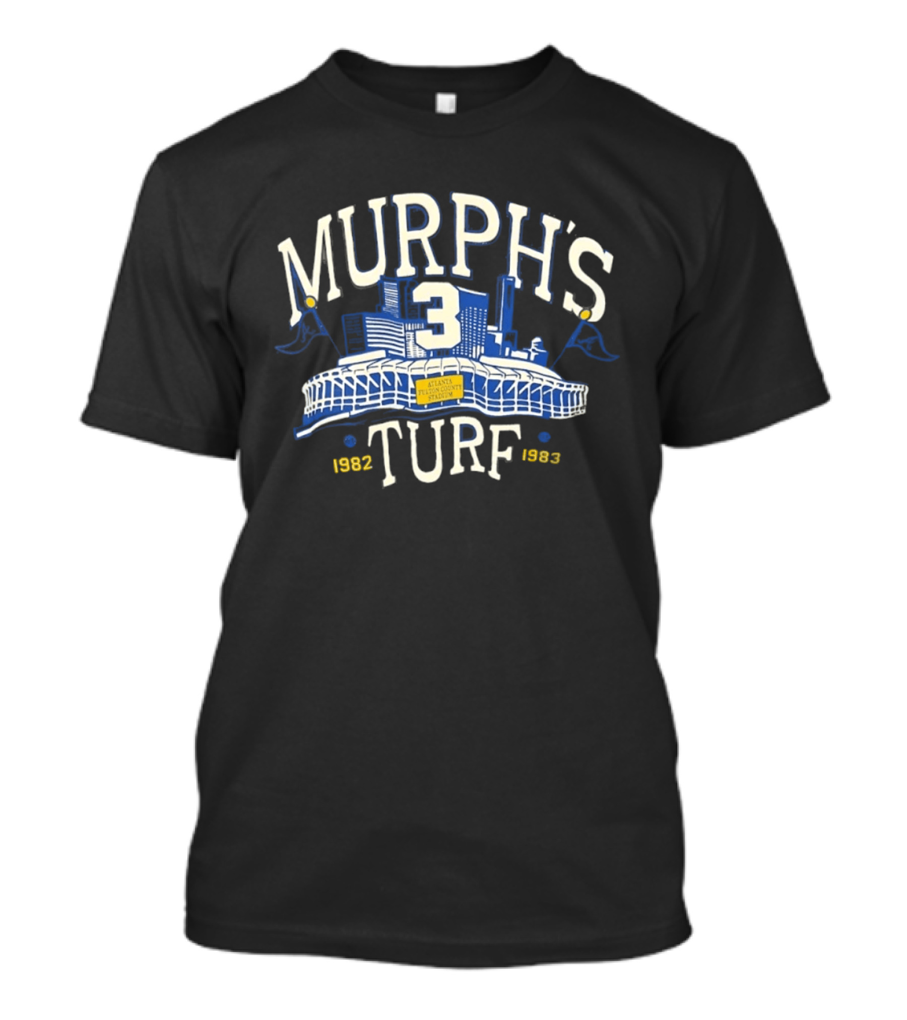 Murph's Turf 3 Atlanta Fulton County Stadium 1982 1983 T-Shirt