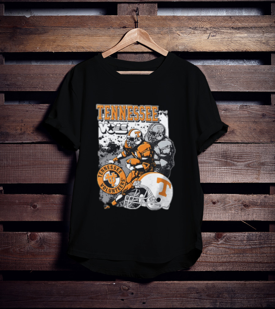 Tennessee Volunteers Football Helmet NCAA Team Players And Stars T-Shirt