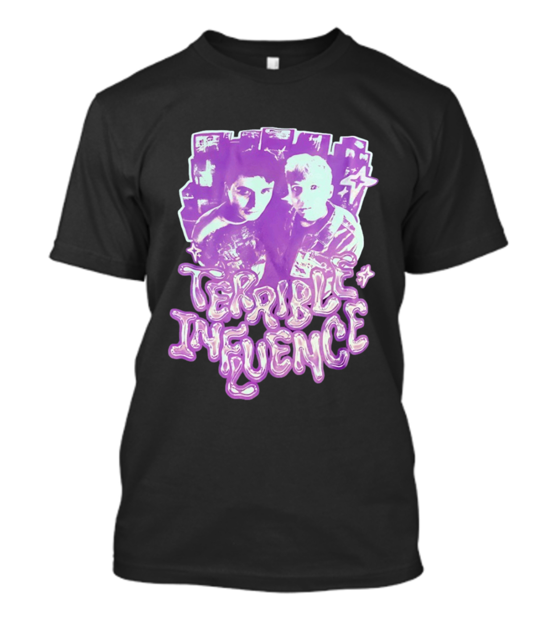 Dan And Phil Terrible Influence Purple Aesthetic T-Shirt