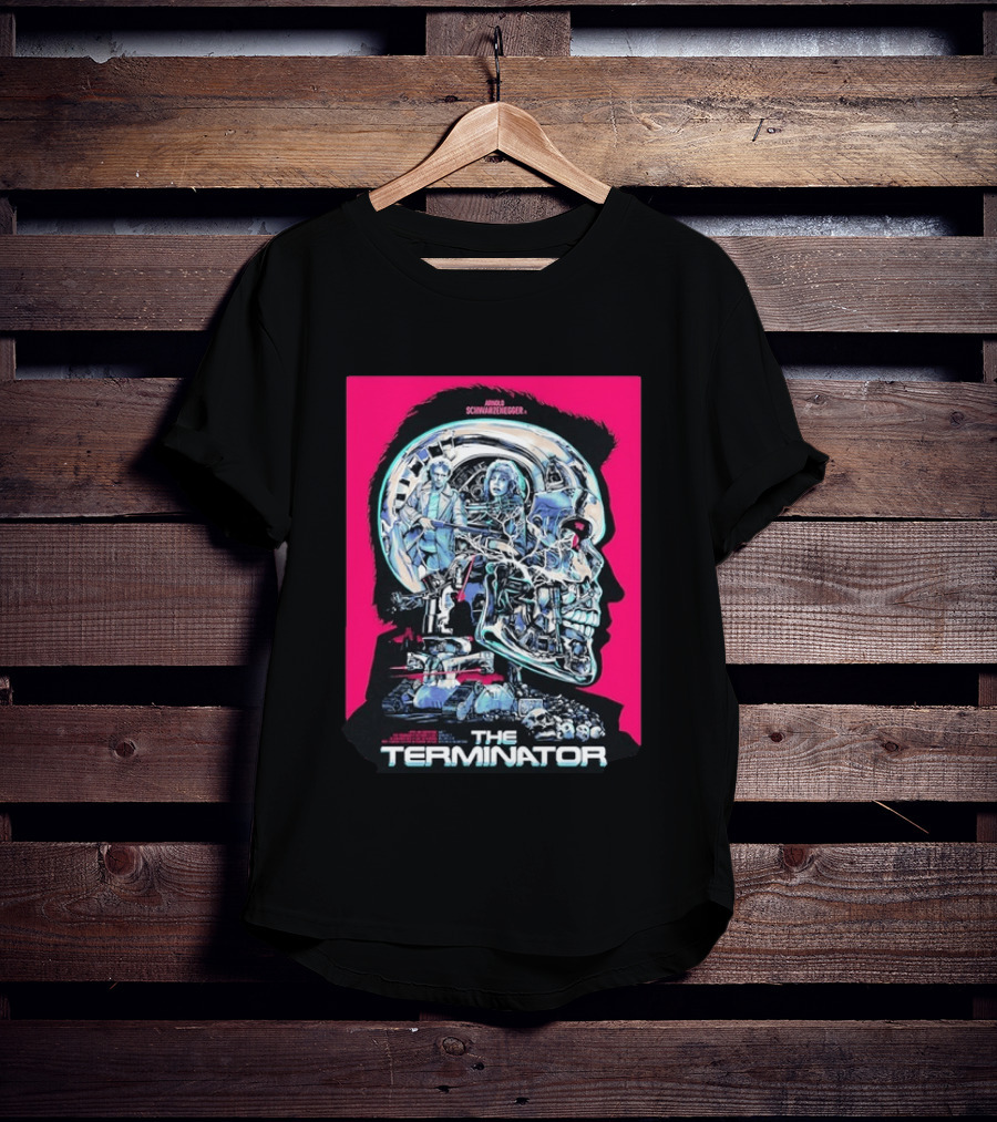 Arnold Schwarzenegger The Terminator Cybernetic Skull T-Shirt