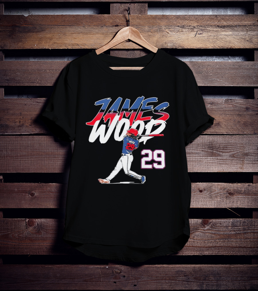 James Wood 29 Washington Nationals Baseball Player T-Shirt