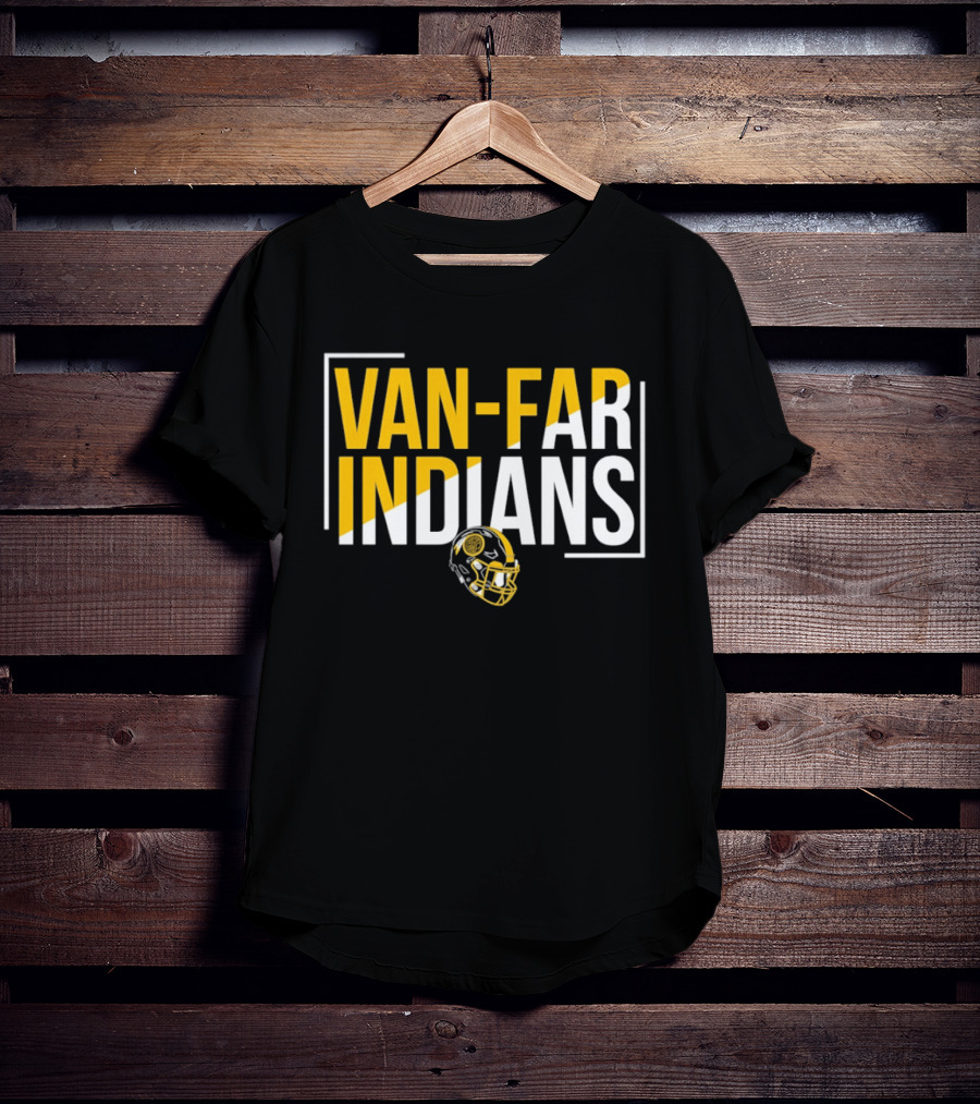 Van Far Indians Football Helmet Missouri T-Shirt