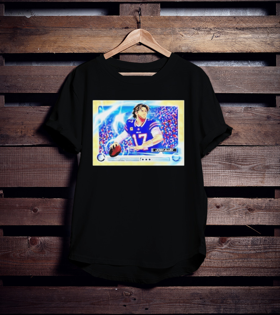 Josh Allen Buffalo Bills Anime NFL Football Quarterback 17 T-Shirt