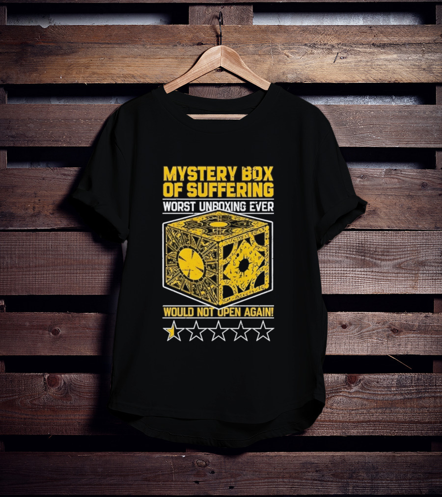 Mystery Box Of Suffering Worst Unboxing Ever Would Not Open Again Star Rating T-Shirt