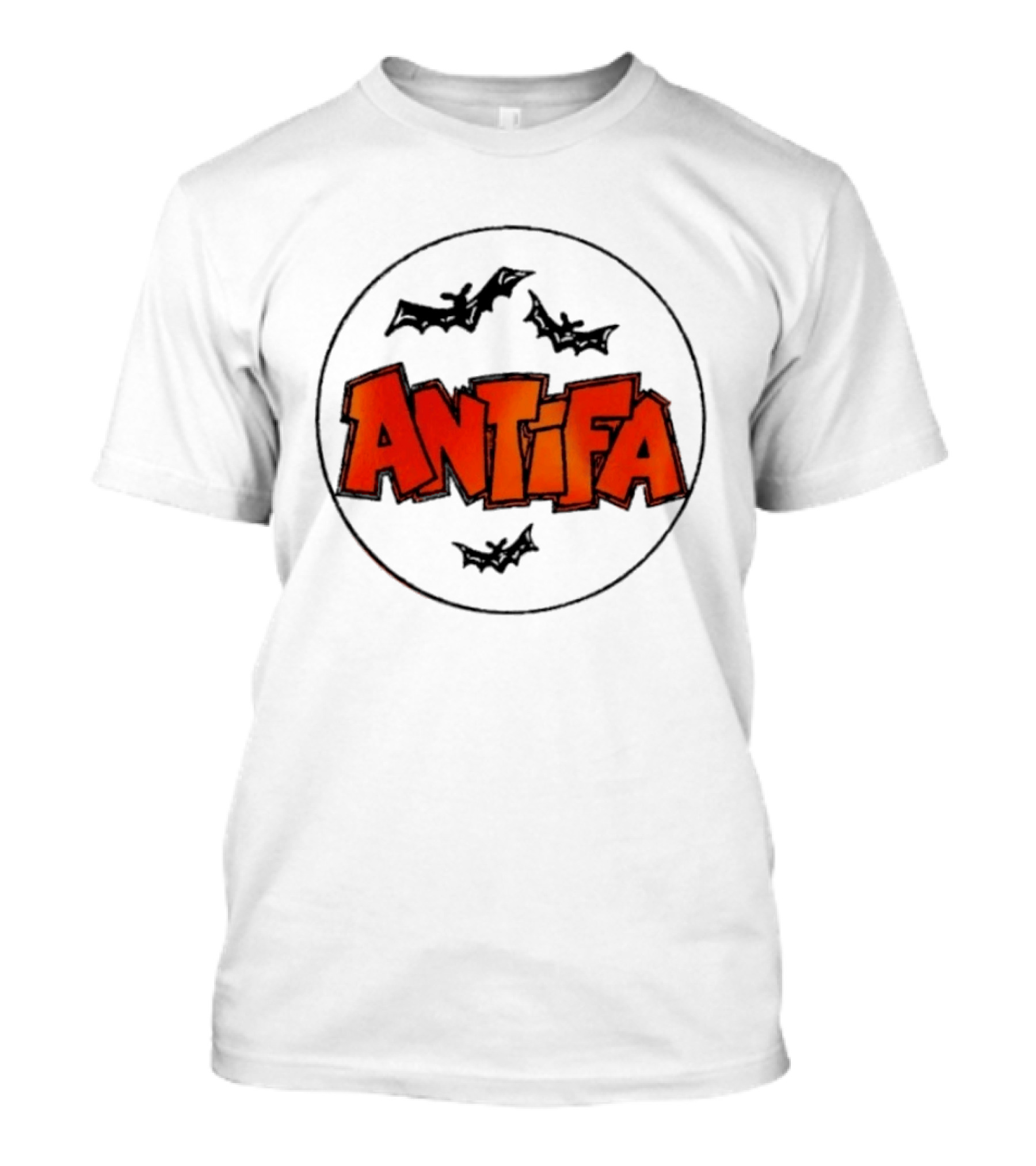Antifa Spooky Halloween Bat Bats Political T-Shirt