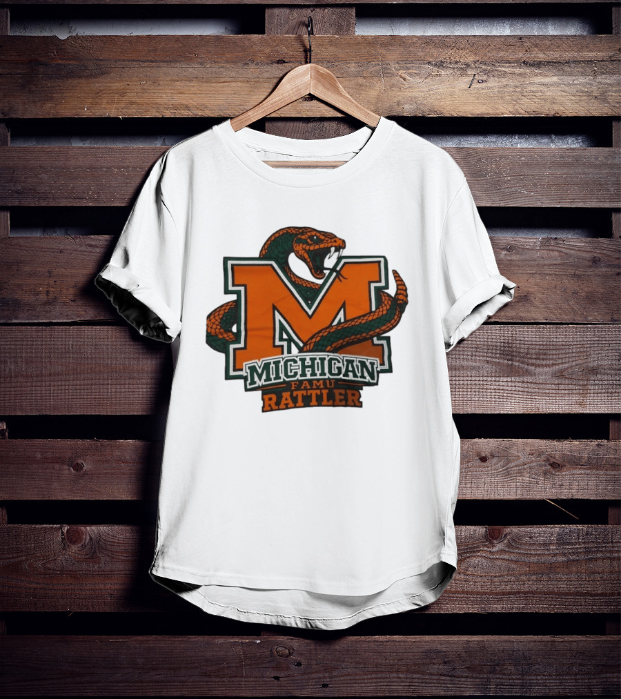 Michigan FAMU Rattler Snake M Rattlers T-Shirt