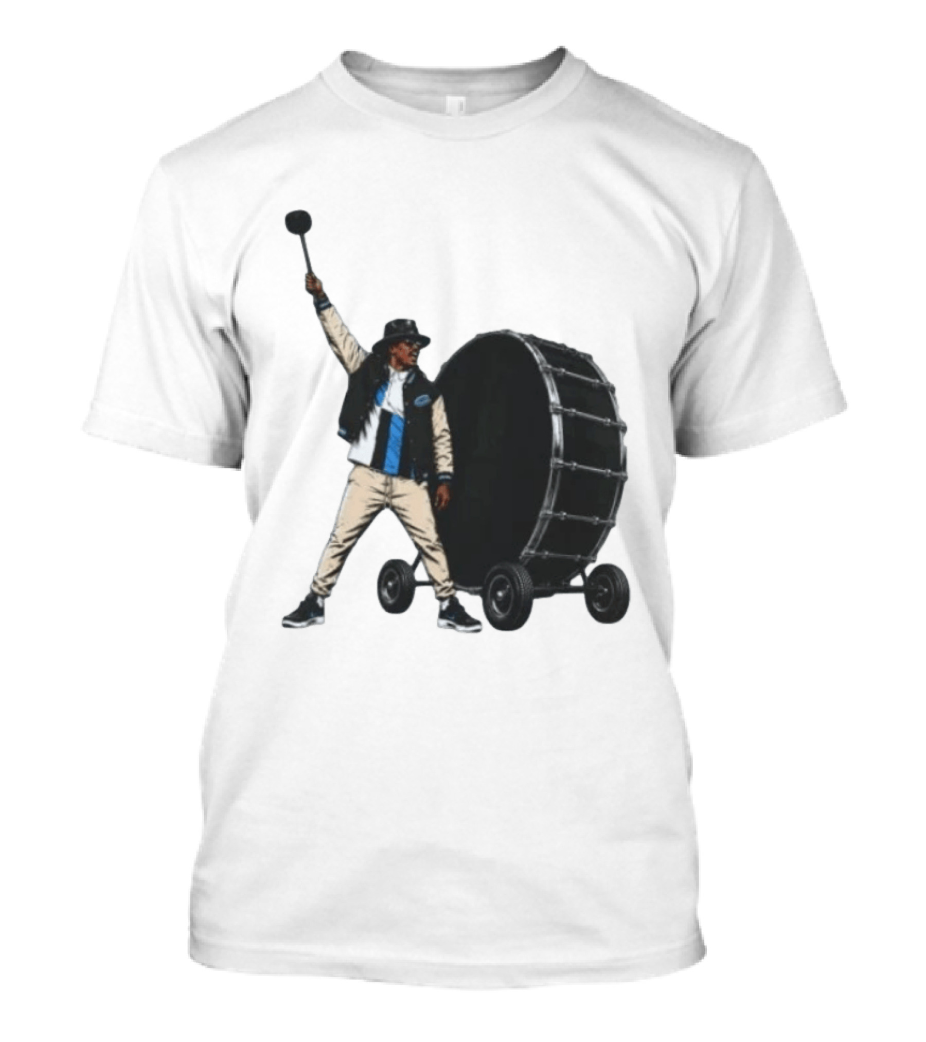 Carolina Panthers Football Culture Supporter With Drum T-Shirt
