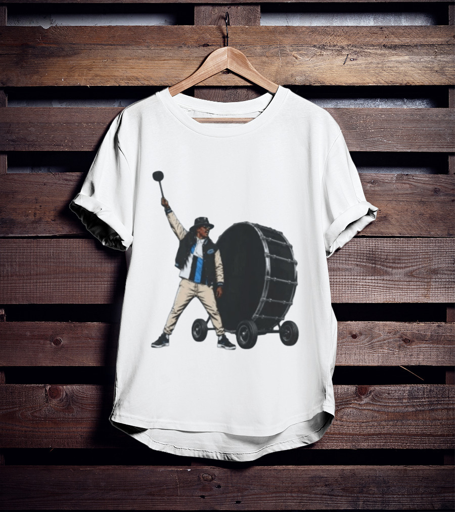 Carolina Panthers Football Culture Supporter With Drum T-Shirt