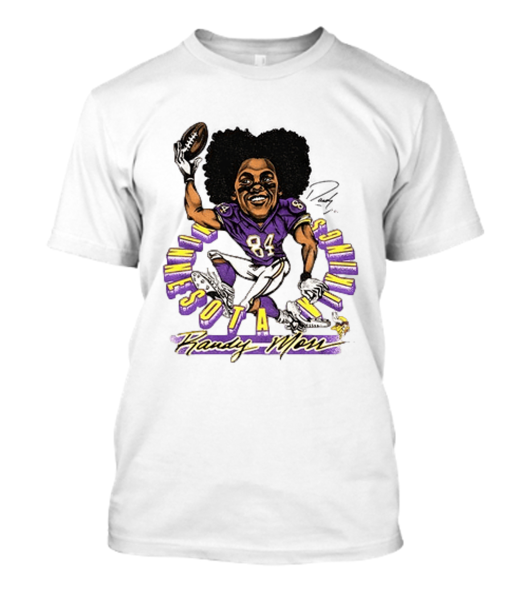 Minnesota Vikings Randy Moss Caricature Player 84 T-Shirt