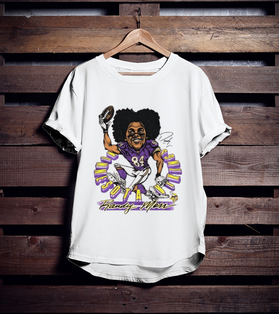 Minnesota Vikings Randy Moss Caricature Player 84 T-Shirt