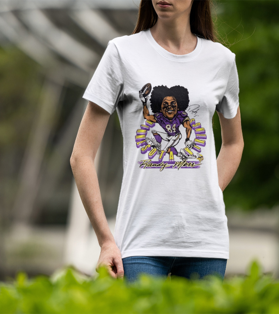 Minnesota Vikings Randy Moss Caricature Player 84 T-Shirt