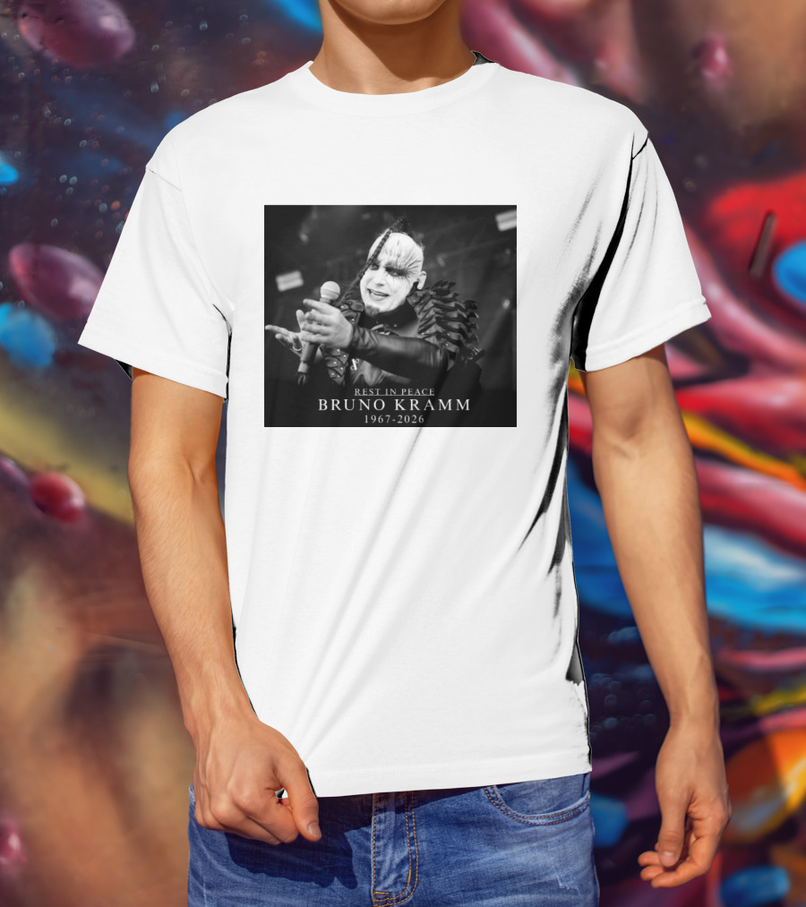 Rest In Peace Bruno Kramm 1967 2026 Musician Tribute Memorial T-Shirt