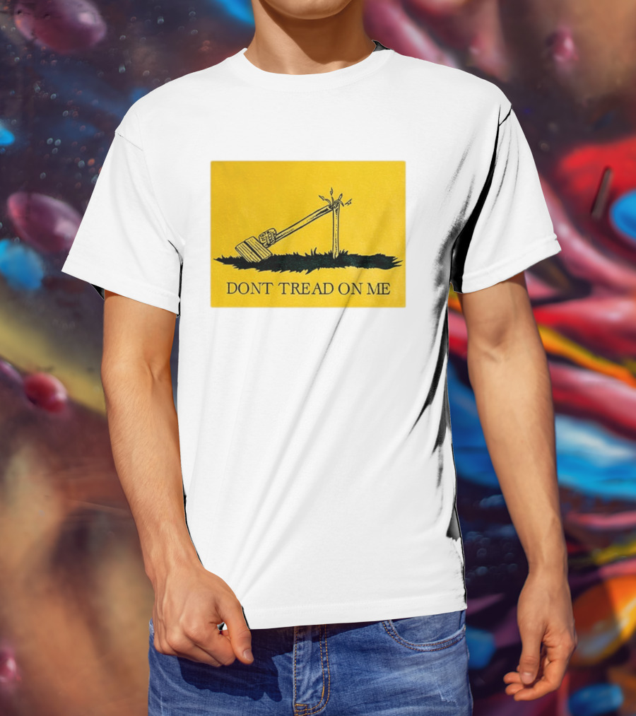Destroyed Flock Camera Don't Tread On Me T-Shirt