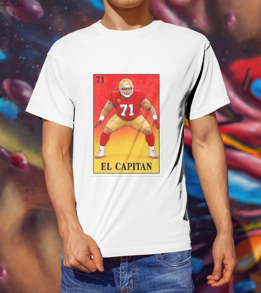 San Francisco 49ers 71 El Capitan Loteria Card NFL Football T-Shirt