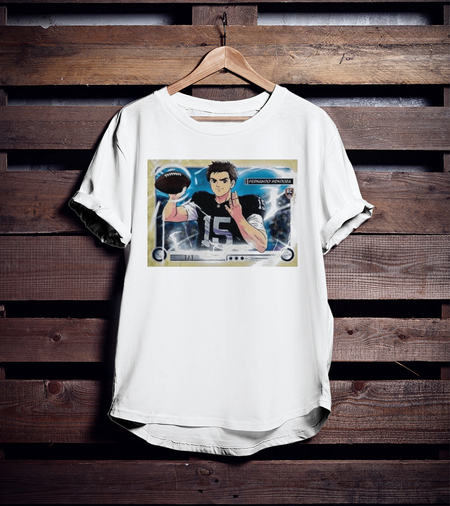 Fernando Mandoza Anime Football Trading Card Las Vegas RC Ultra Rare T-Shirt