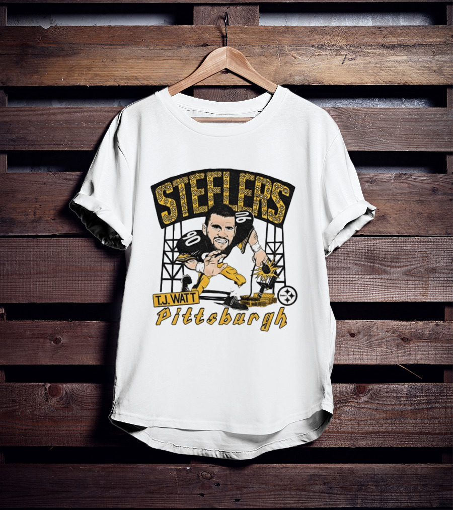 T.J. Watt Pittsburgh Steelers Player Caricature Steelers Pittsburgh T-Shirt