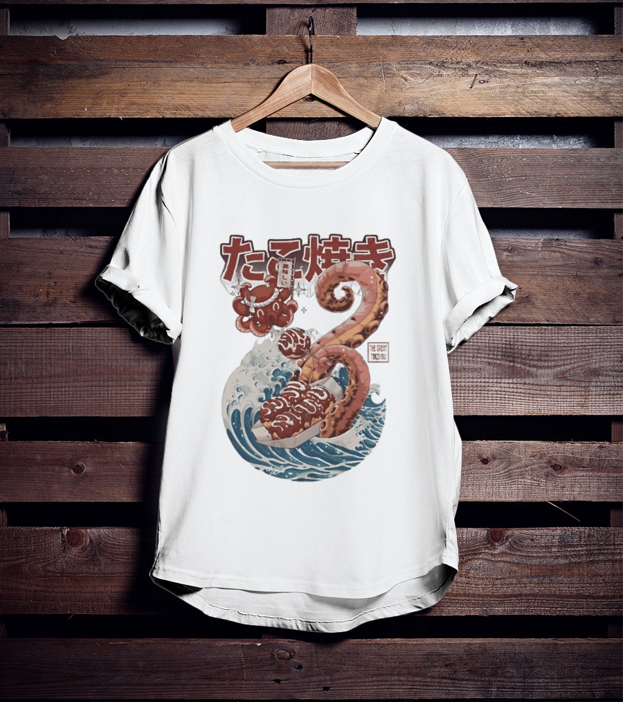 Takoyaki Japanese Street Food Octopus The Great TakoYaki T-Shirt