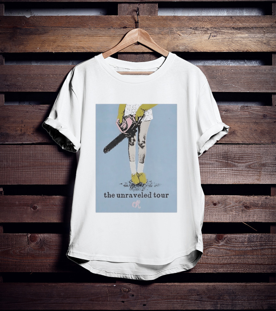 The Unraveled Tour Chainsaw Illustration OR OR Concert Music T-Shirt