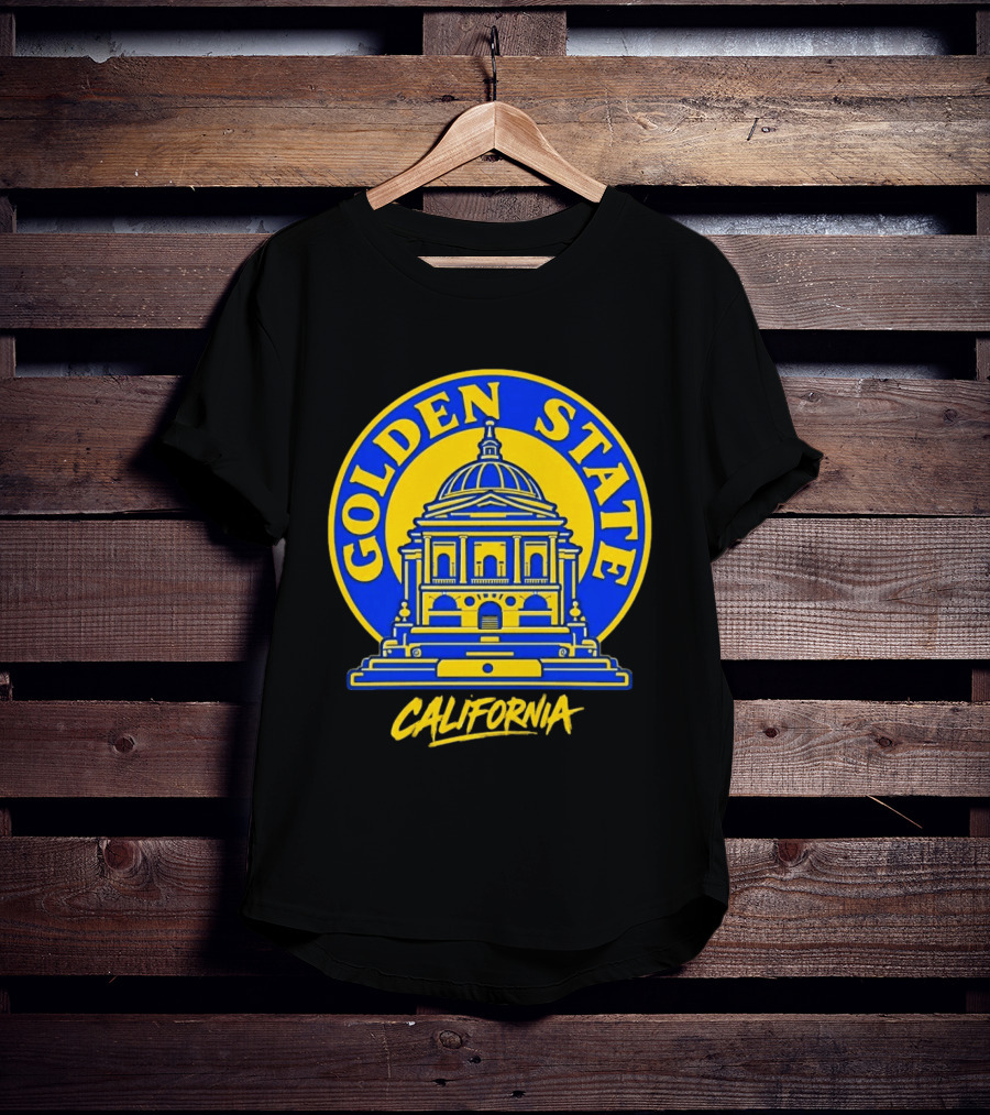 California Golden State Warriors Sportiqe Hometown Gold Blooded Pullover T-Shirt