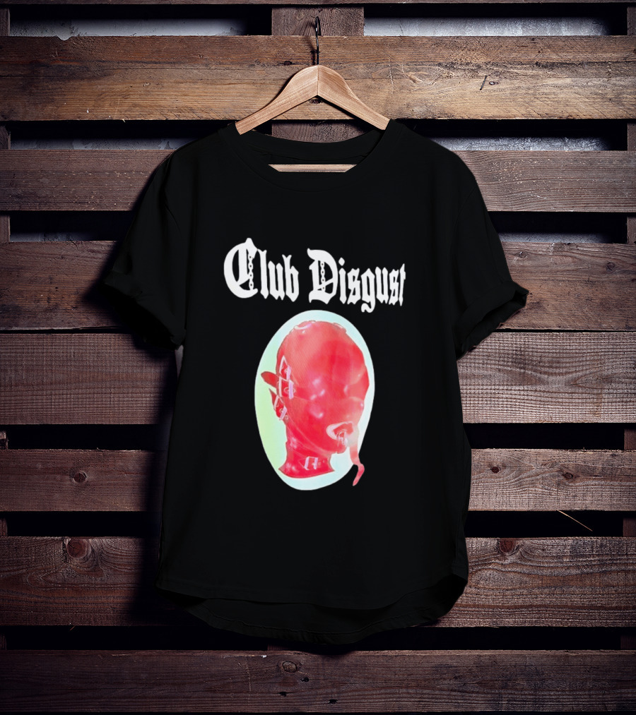 Club Disgust Red Mask Fetish Aesthetic Goth Fashion T-Shirt