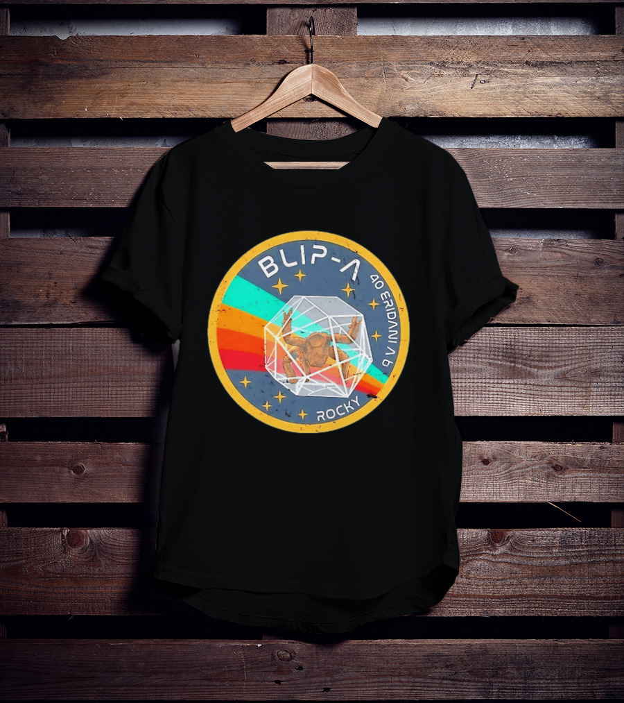 Blip A 40 Eridani A B Rocky Project Hail Mary Distressed Retro Astronaut T-Shirt
