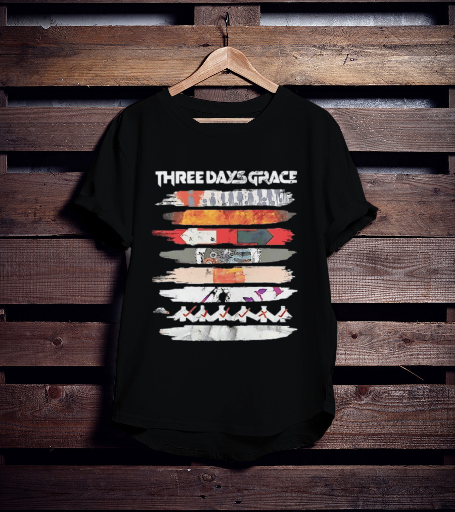 Three Days Grace Band Alternative Rock Iconic Visual T-Shirt