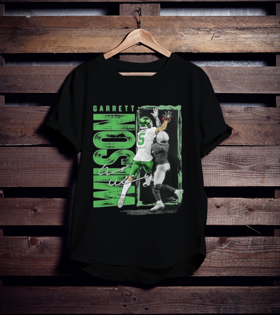 Garrett Wilson New York Jets Football Duo 5 Autograph Wilson Player Image T-Shirt