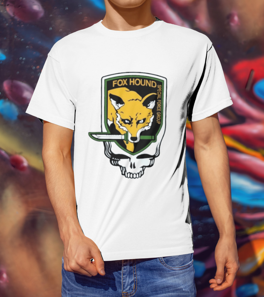 Fox Hound Special Force Group Grateful Dead Steal Your Face Patch T-Shirt