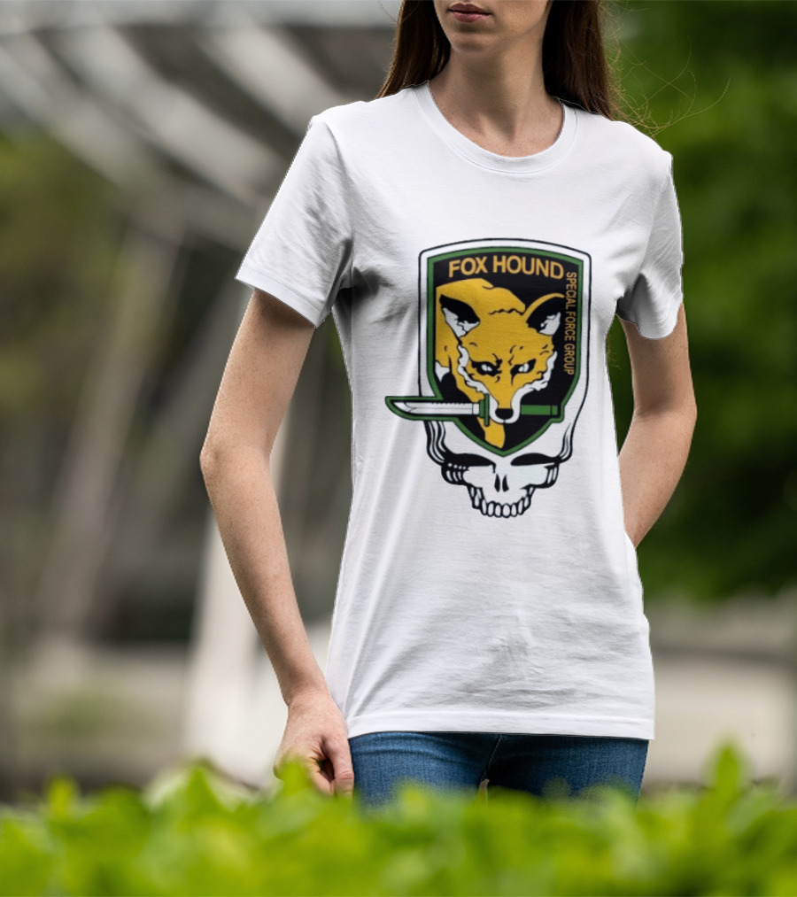 Fox Hound Special Force Group Grateful Dead Steal Your Face Patch T-Shirt