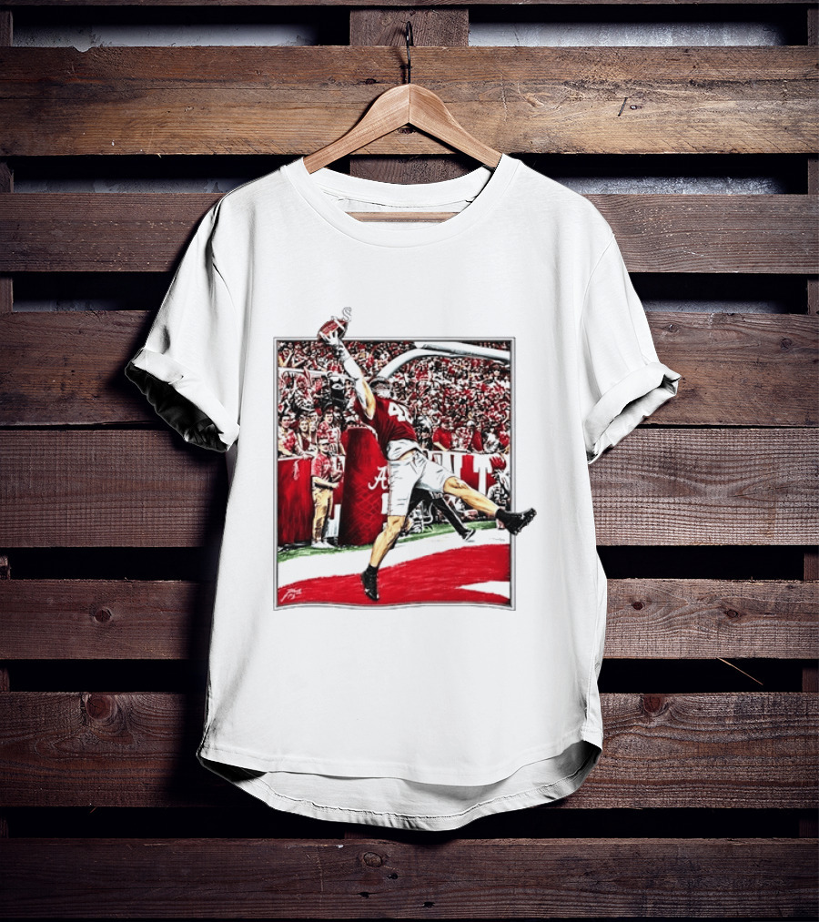 Josh Jacobs Alabama Football Touchdown Celebration T-Shirt