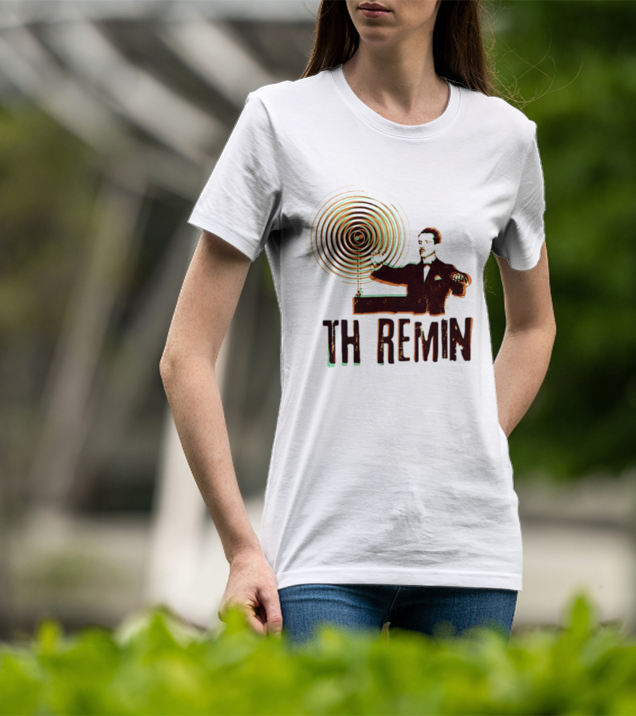 Theremin Electronic Music Leon Theremin Playing Instrument T-Shirt