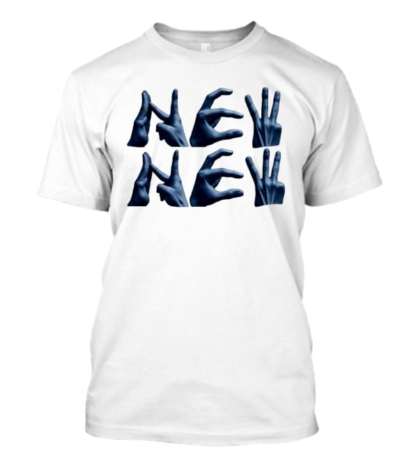 New Hand Sign Finger Spelling Gestures Modern NEVERVOKE T-Shirt