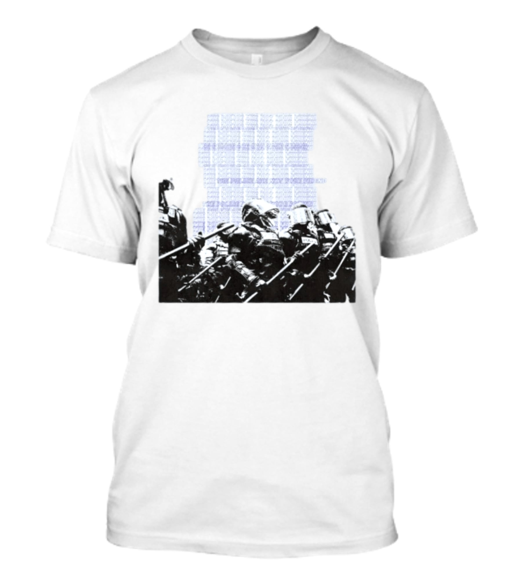 The Police Are Not Your Friend Protest Activism Text Riot Police Formation T-Shirt