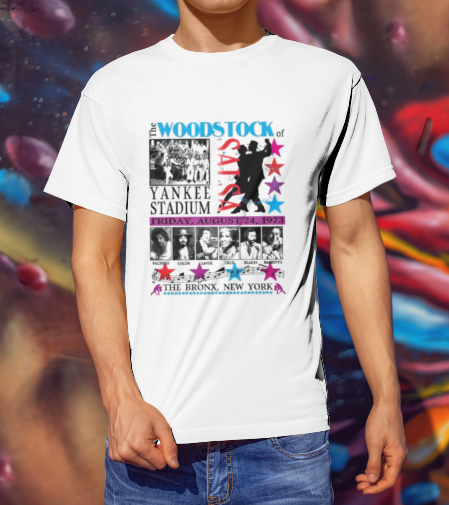 Woodstock Of Salsa Yankee Stadium August 24 1973 Pacheco Colón Lavoe Cruz Blades Barretto Bronx New York T-Shirt