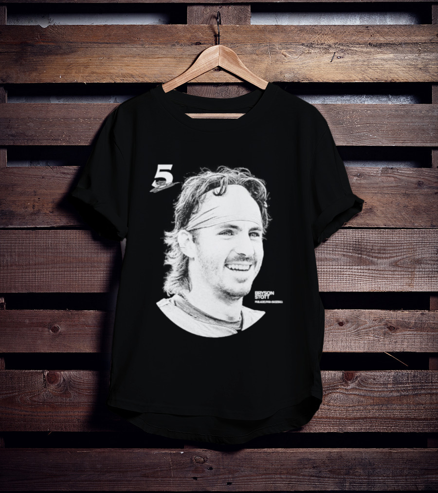 Philadelphia Baseball Bryson Stott 5 Halftone T-Shirt