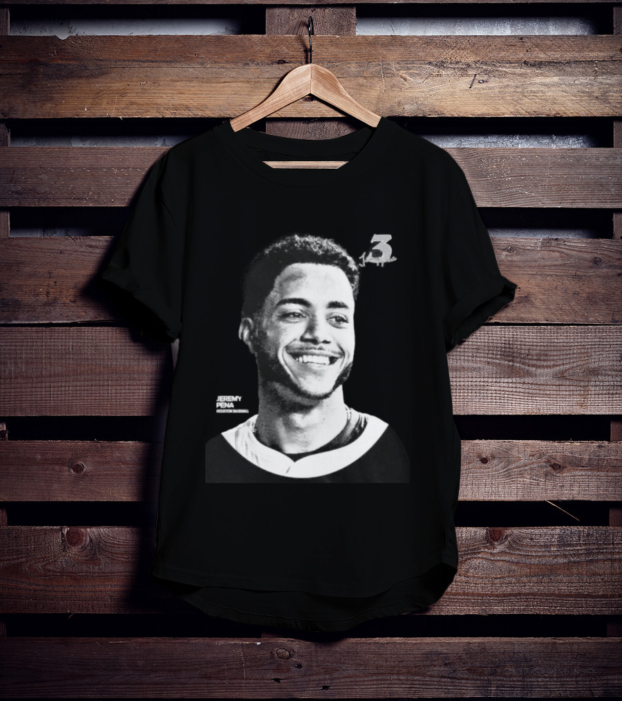 Jeremy Pena Houston Baseball No 3 Halftone T-Shirt