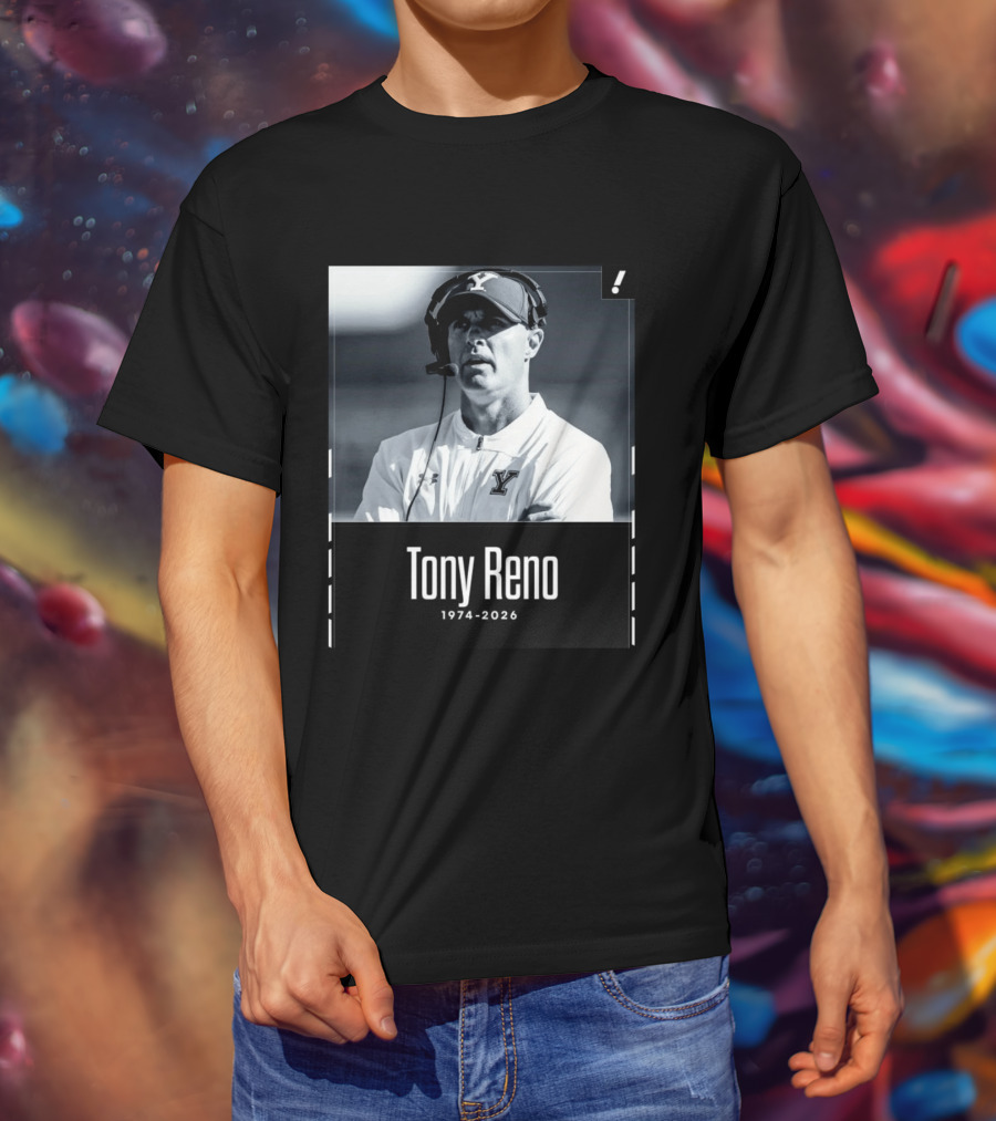 Tony Reno 1974 2026 Yale Coach Memorial T-Shirt