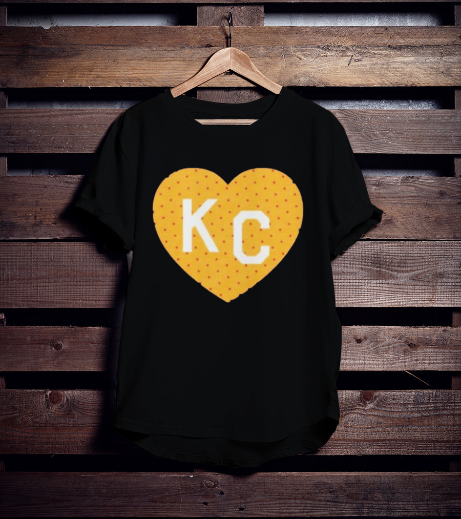 Kansas City Chiefs KC Heart Polka Dot Fan T-Shirt
