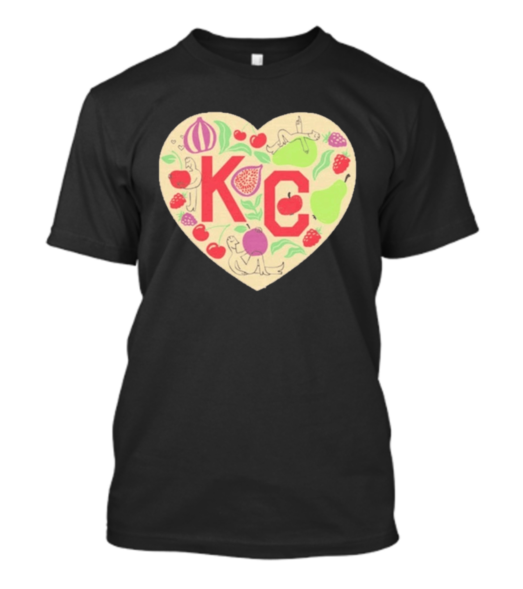 KC Heart Fruits And Figures Kansas City Giving Grove T-Shirt