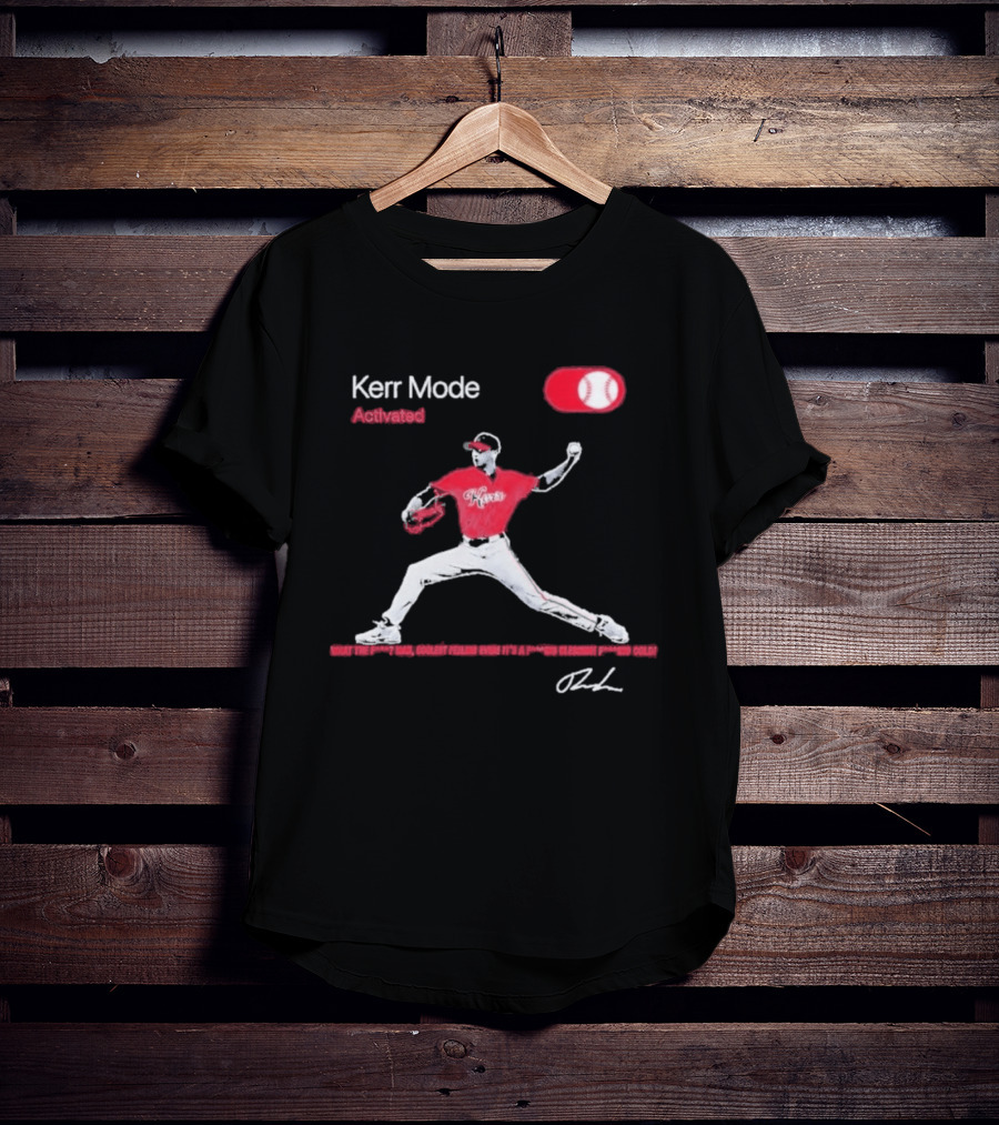 Kerr Mode Activated Pitcher Red Baseball Jersey T-Shirt